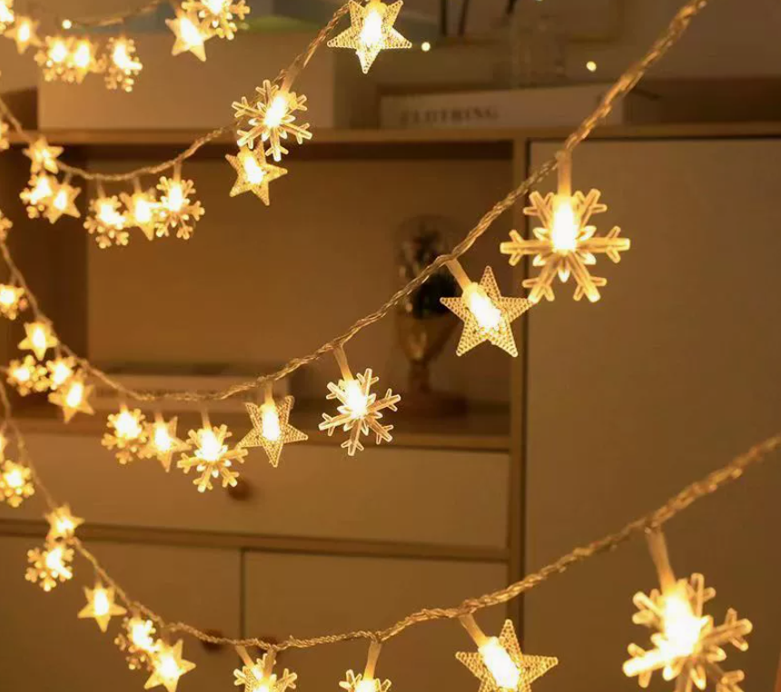 LED star-shaped snowflake atmosphere lights best-selling popular lights night lights camping lamp
