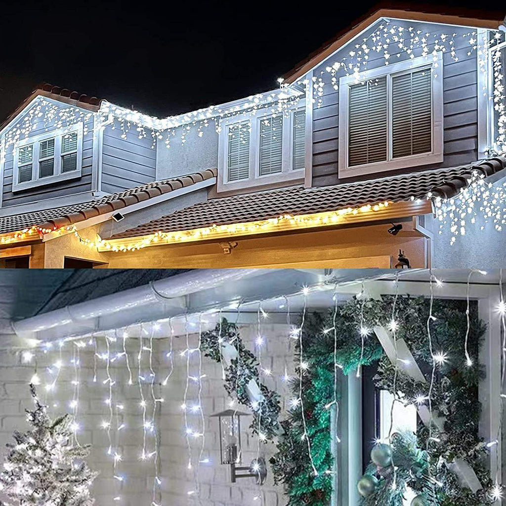 Christmas Festoon Indoor/Outdoor LED Copper String Light Waterproof LED Waterfall String Light