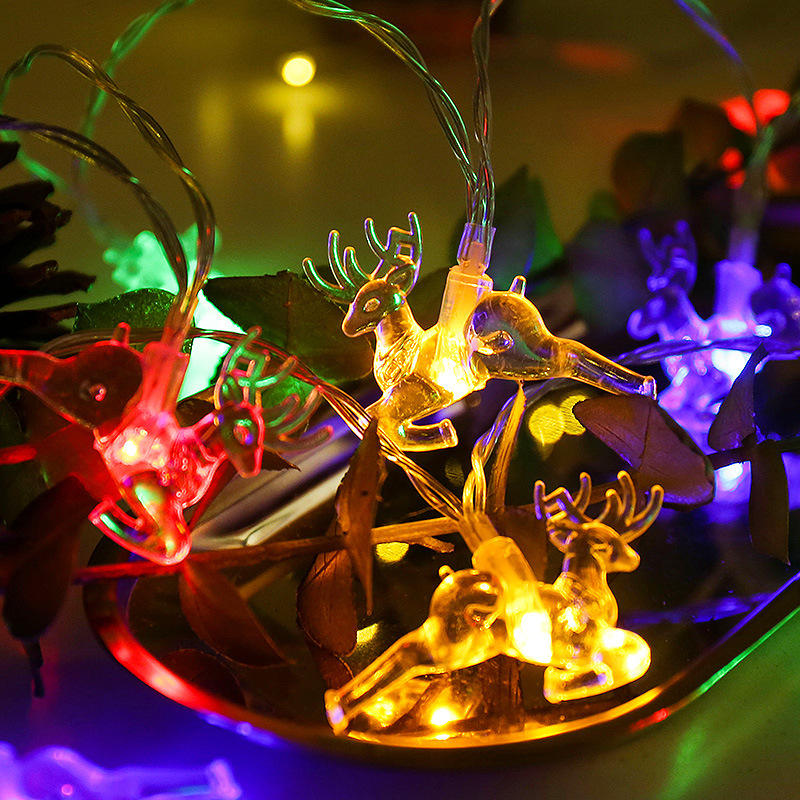 LED solar elk lights Outdoor camping waterproof star lights string garden garden decoration