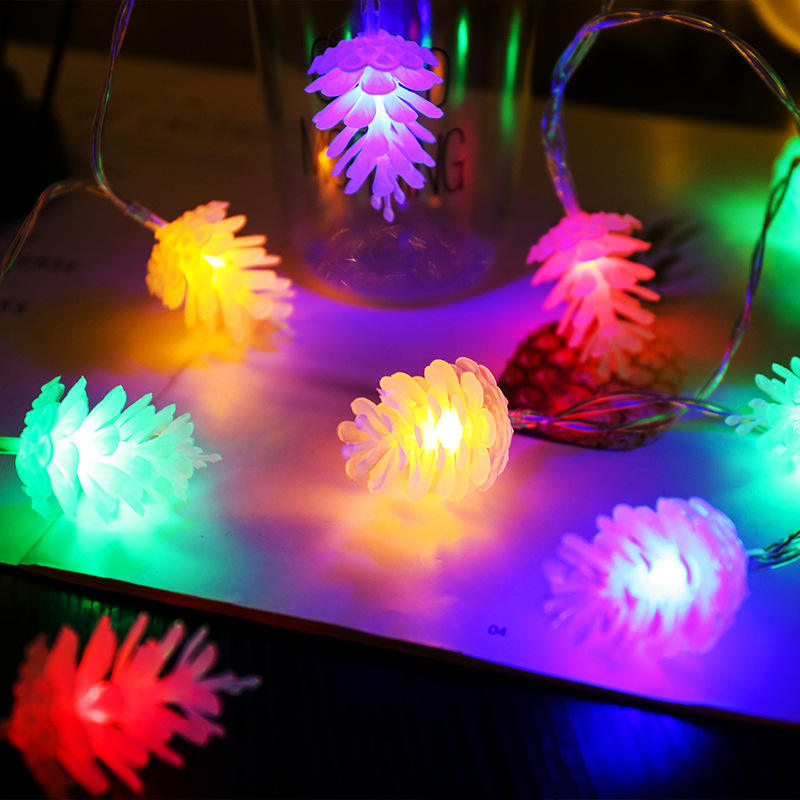 LED solar pinecone light camping atmosphere light waterproof network celebrity modeling light