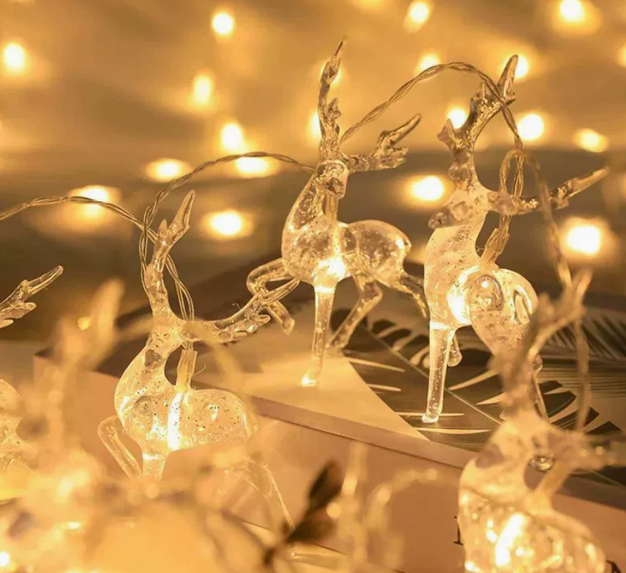 LED solar elk lights Outdoor camping waterproof star lights string garden garden decoration