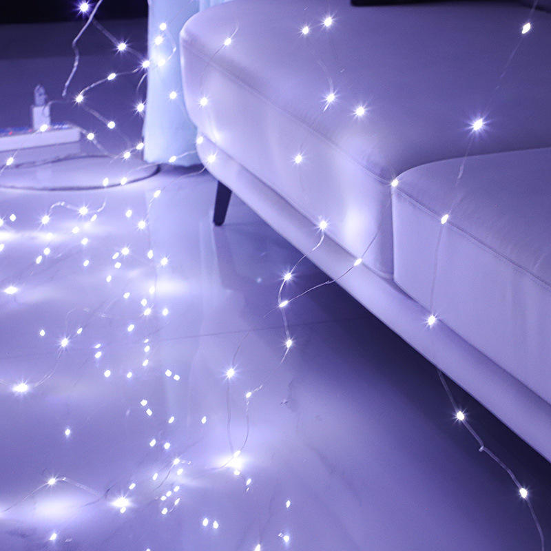 Warm White LED Curtain Lights Waterproof Fairy String Lights for Window Wedding Christmas Party Decorations