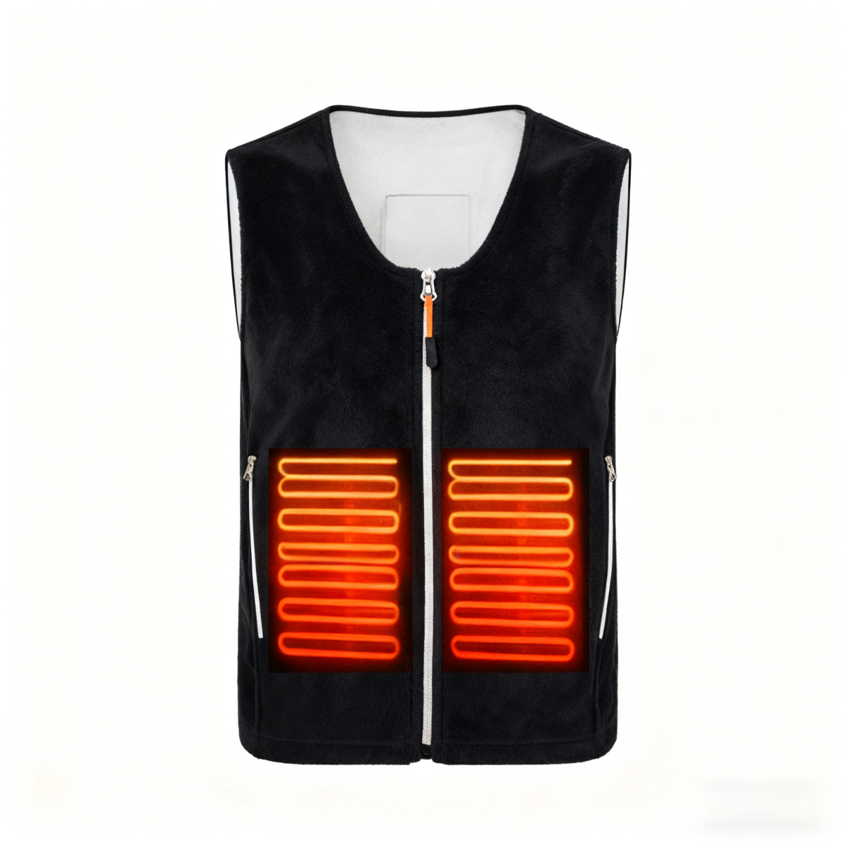V-neck zipper winter warm smart heating sports vest