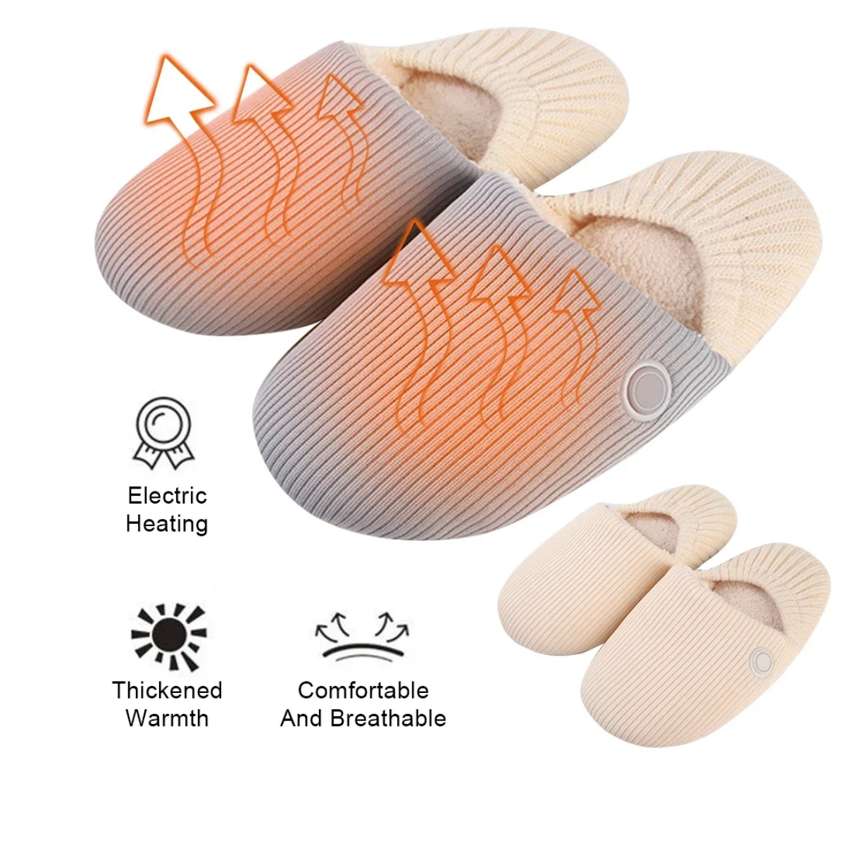 Anti-slip invisible battery bag for home use, warm cotton pads for heated shoes