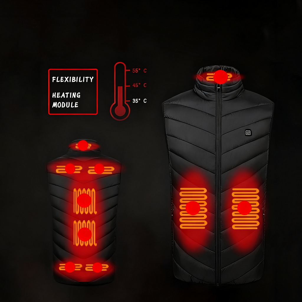 Heated vest warm jacket rechargeable heated jacket sleeveless down jacket warm outdoor vest