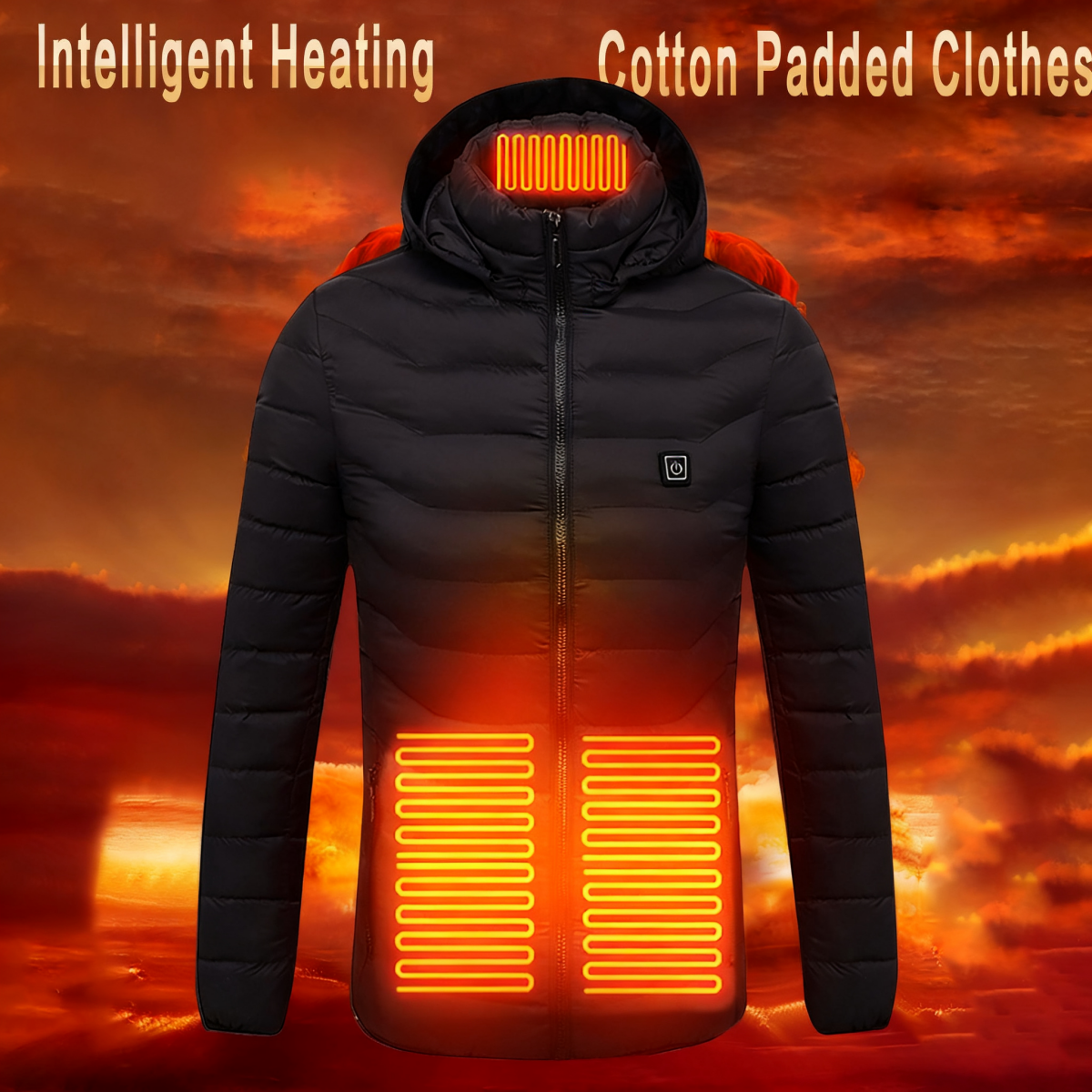 Heating clothing smart USB charging heating constant temperature thermal cotton clothing thermal jacket