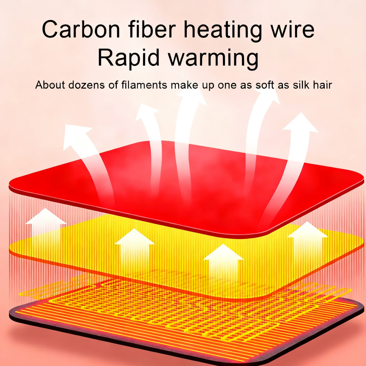 Anti-slip invisible battery bag for home use, warm cotton pads for heated shoes
