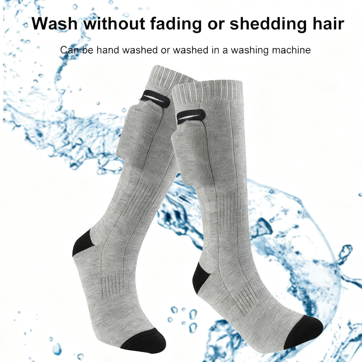 Outdoor smart heating and thermal insulation electric ski socks