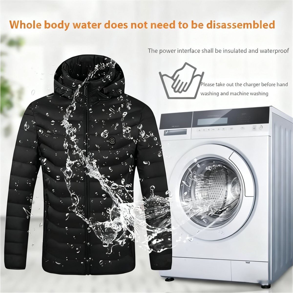 Heating clothing smart USB charging heating constant temperature thermal cotton clothing thermal jacket