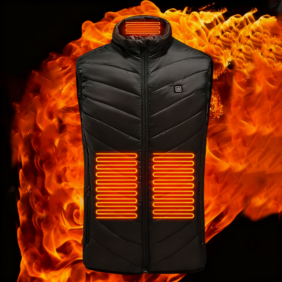 Heated vest warm jacket rechargeable heated jacket sleeveless down jacket warm outdoor vest