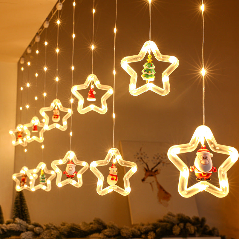 LED string lights circular cable lights curtain lamp hangers decorative lights