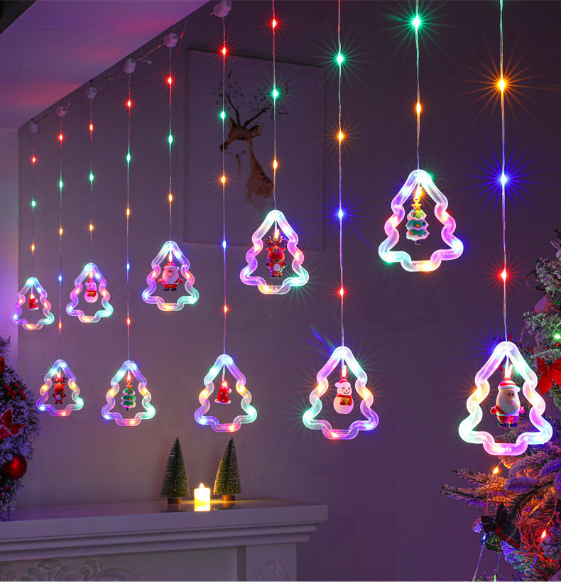 LED string lights circular cable lights curtain lamp hangers decorative lights