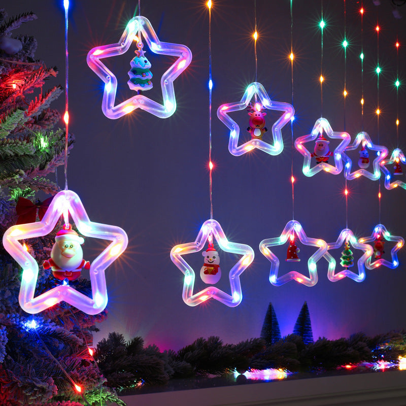 LED string lights circular cable lights curtain lamp hangers decorative lights