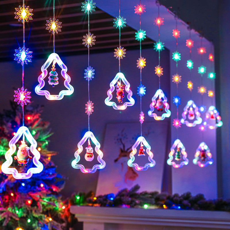 LED string lights circular cable lights curtain lamp hangers decorative lights