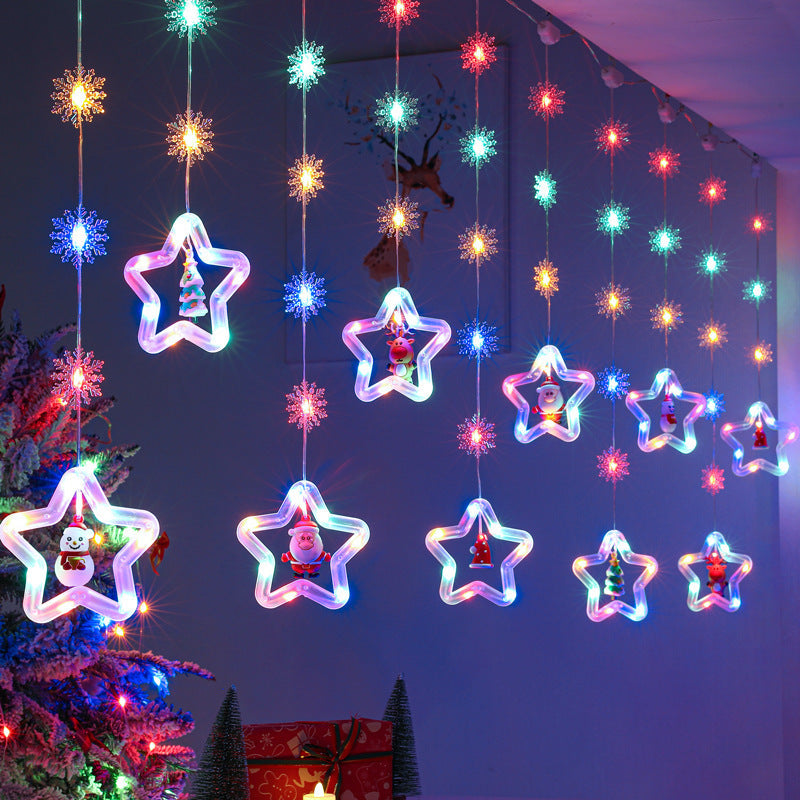 LED string lights circular cable lights curtain lamp hangers decorative lights