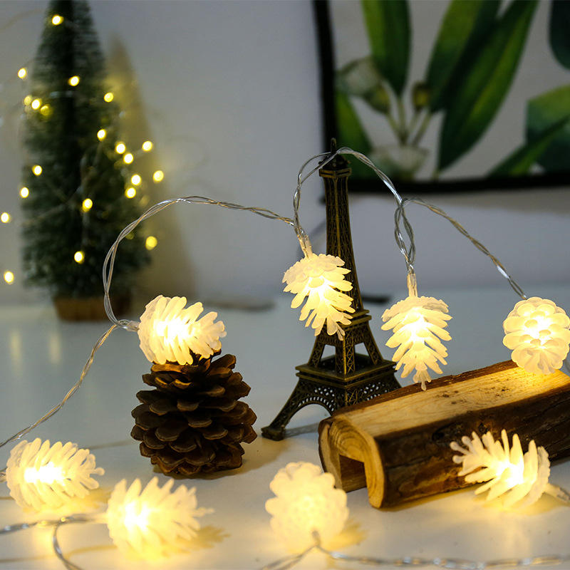 LED solar pinecone light camping atmosphere light waterproof network celebrity modeling light