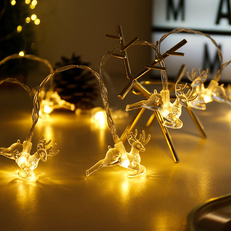 LED solar elk lights Outdoor camping waterproof star lights string garden garden decoration