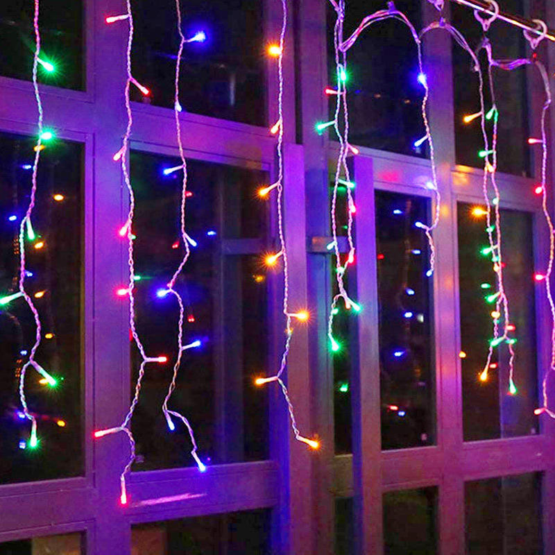 Custom LED Ice Strip Lights Red Atmosphere Net and Waterfall Solar Lights with IP44/IP65 Rating wedding decoration supplies