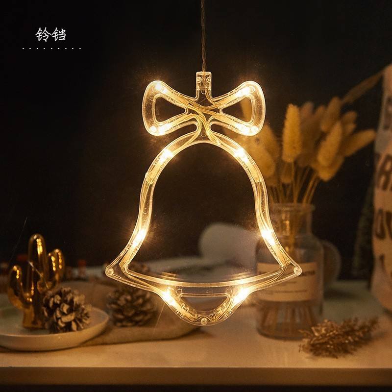 LED Snowman Christmas Tree & Star-shaped Curtain Lights Battery-Powered Indoor Christmas Decoration